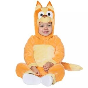 Spirit Halloween Baby Bingo - Bluey Costume Jumpsuit with Tail & Headpiece